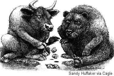 Wall Street Bear and Bull