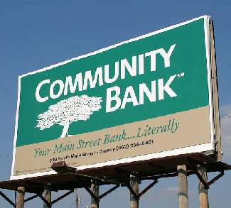 community bank billboard