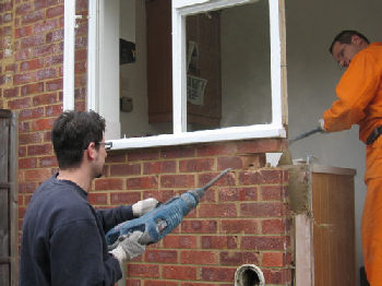 repairing a house