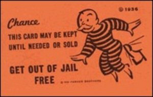 Get Out of Jail Free Monopoly Card