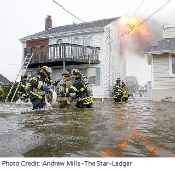 Flooding in Manasquan County, New Jersey