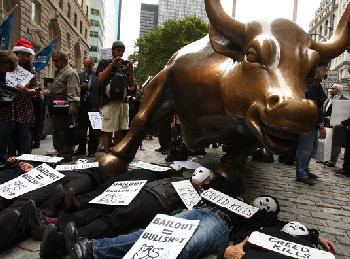 protest on Wall Street