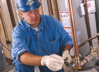 installing copper pipe