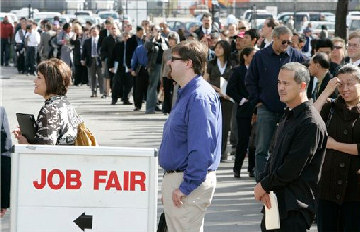 job fair line