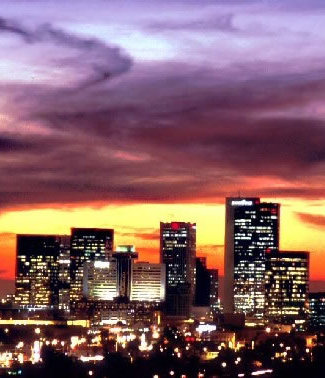 Phoenix Skyline at Sunset