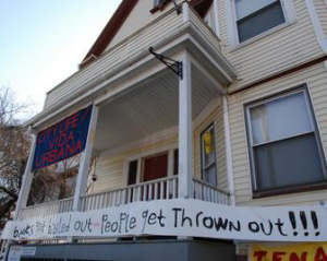Banks get bailed out - People get thrown out