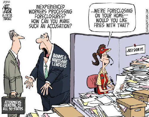 Robo-Signing Cartoon Humor