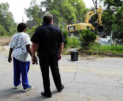 Demolition of a home