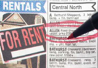 rentals in newspaper