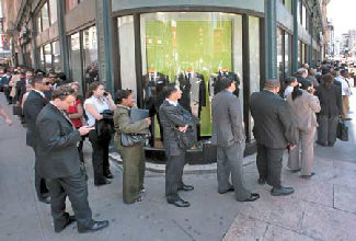 unemployment line