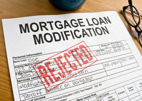 loan modification rejected