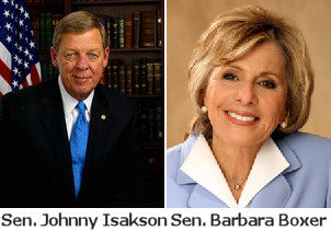 Johnny Isakson and Barbara Boxer