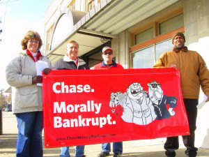Chase protesters
