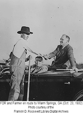 Franklin D. Roosevelt in Warm Springs, GA
