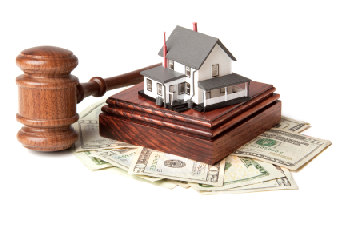 house, currency, gavel