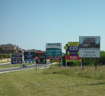 new subdivision for sale signs