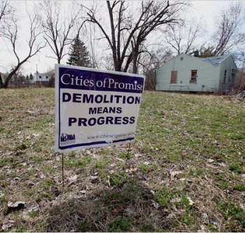 demolition sign