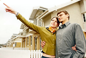 young couple purchasing first home