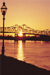 Vicksburg along the Mississippi river