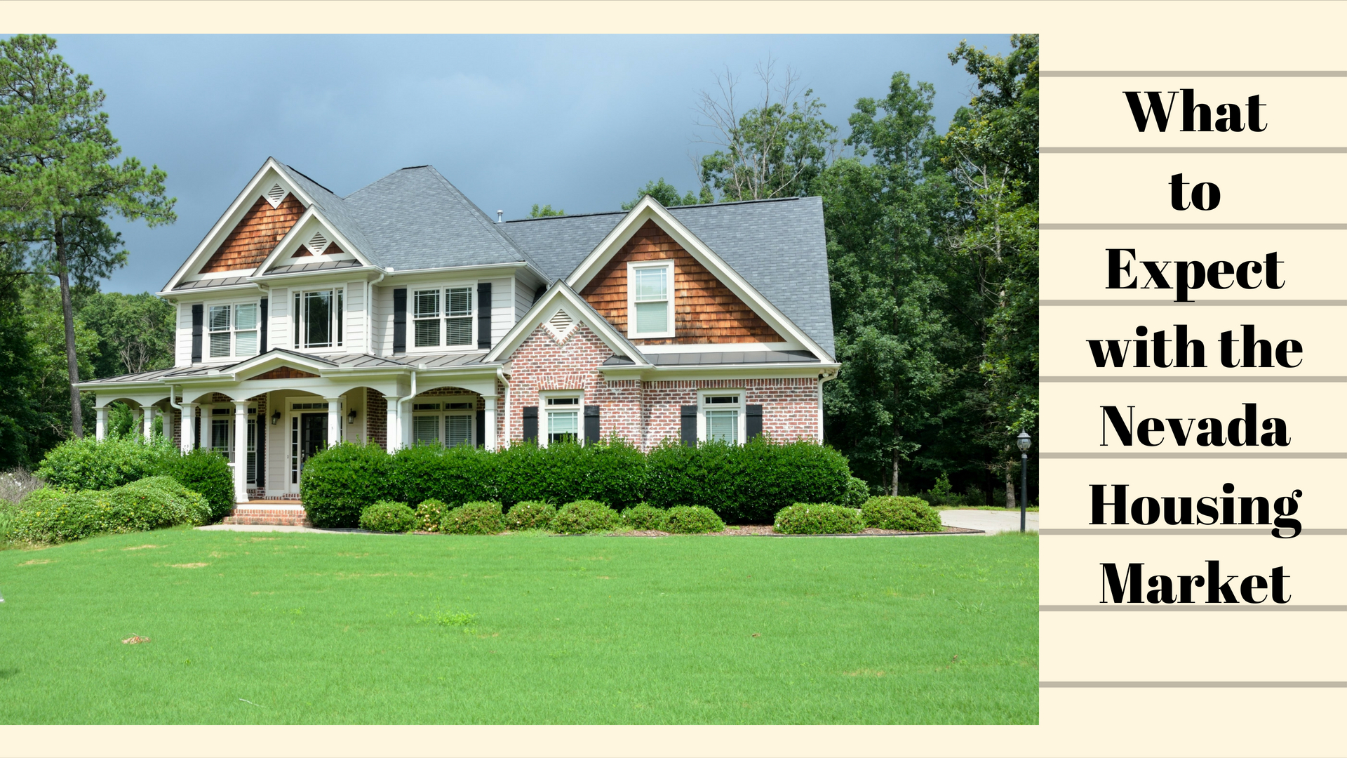 well groomed lawn large brick home