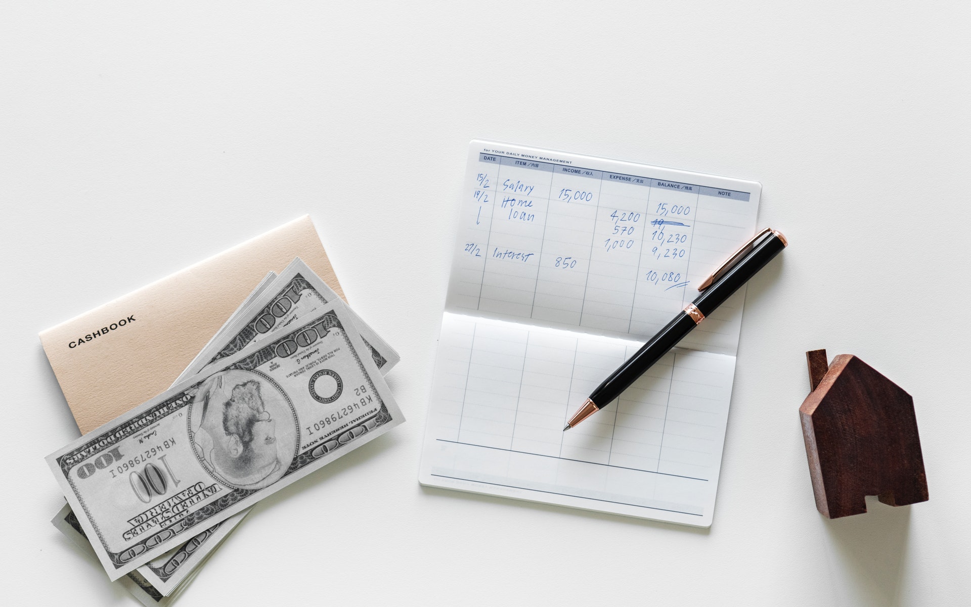 Bank Book and Cash