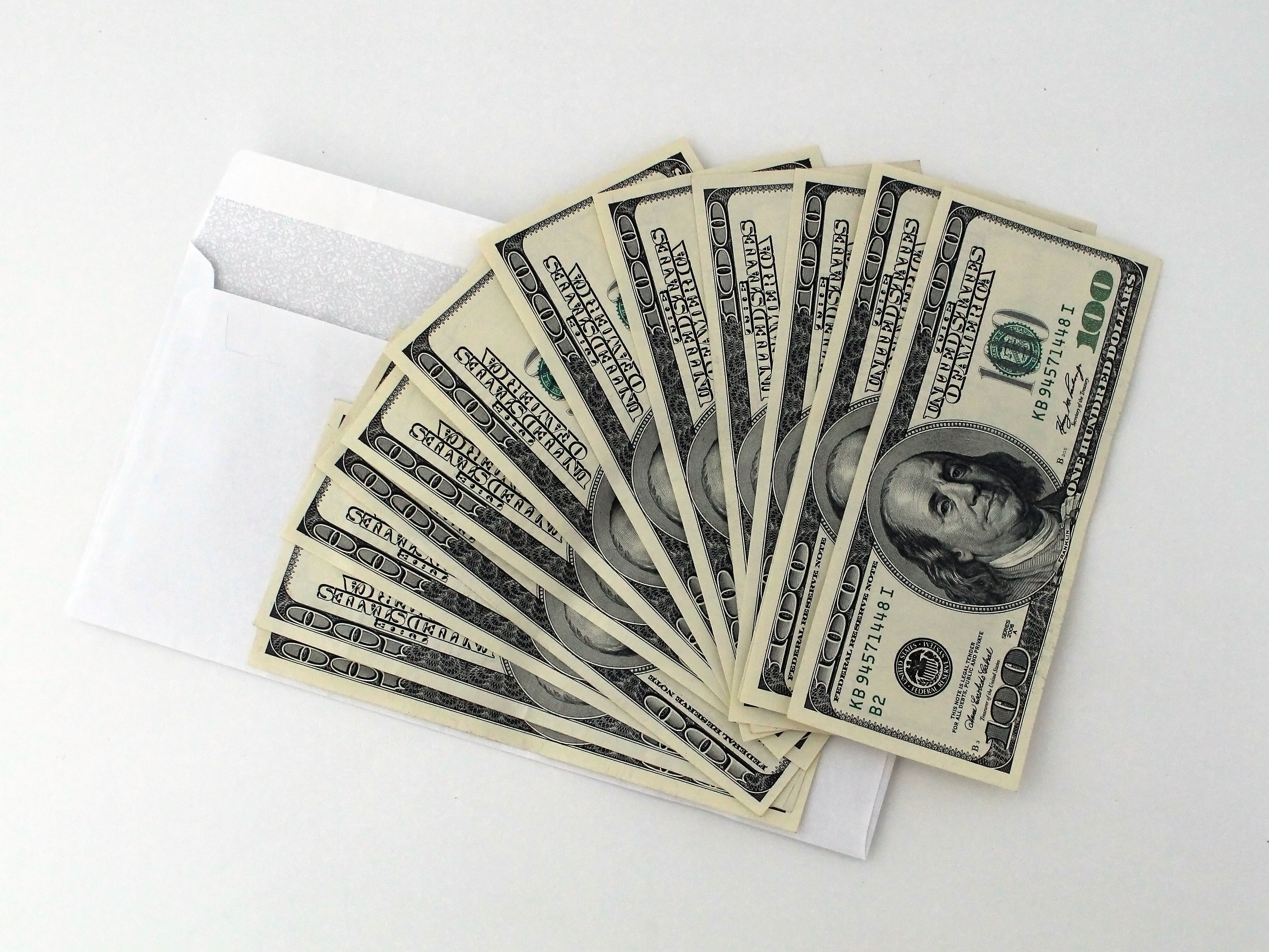 Photo of US bank notes