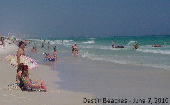 Beach in Destin, Florida June 7, 2010