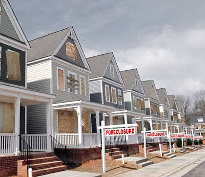 Row of Foreclosures