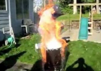deep fried turkey fire