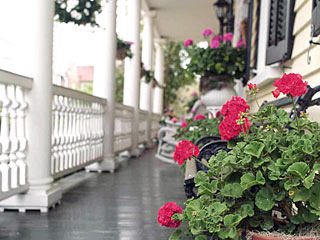 Knoxville, TN front porch in Spring
