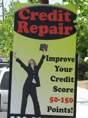 credit repair sign