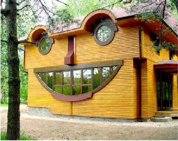 smiley face house